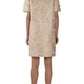  ChloeMetallic Jacquard Egg Silk Dress - Runway Catalog