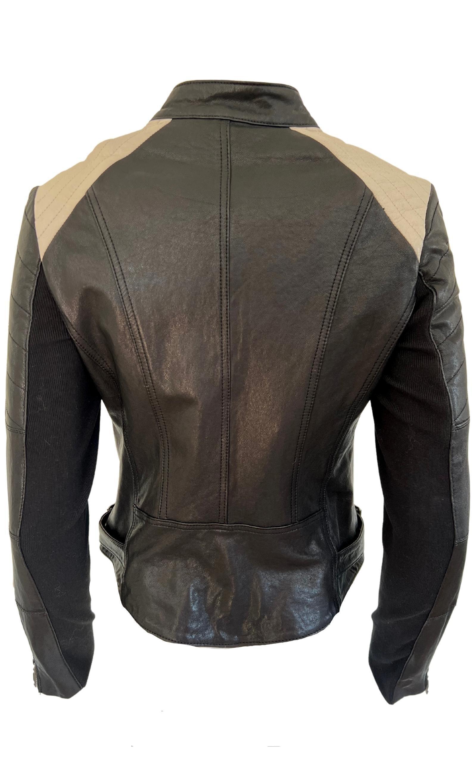  BCBGMAXAZRIAMoto Leather Jacket - Runway Catalog