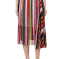  SacaiMulti Coloured Striped Midi Skirt - Runway Catalog