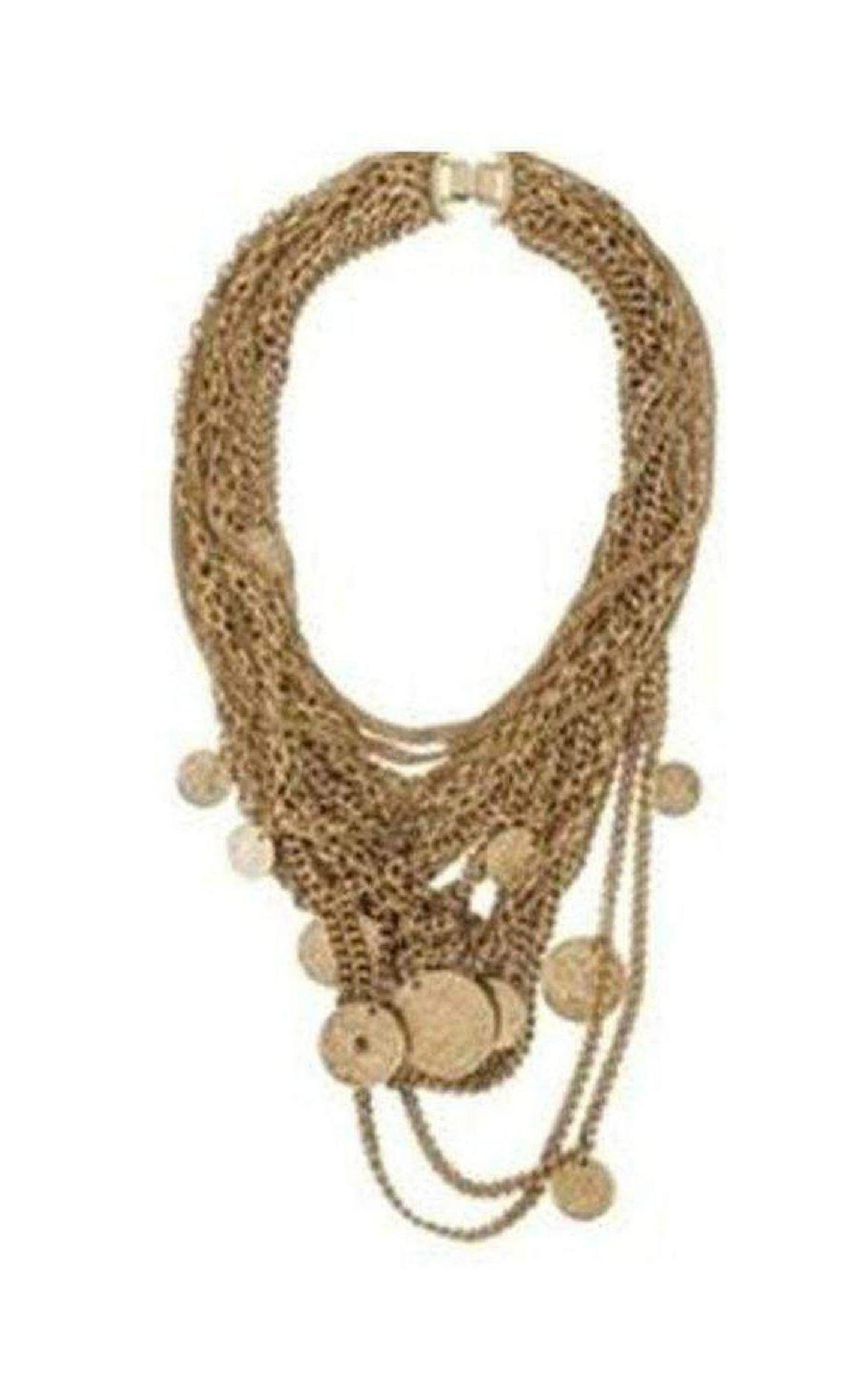Multilayered Antique Coin Necklace