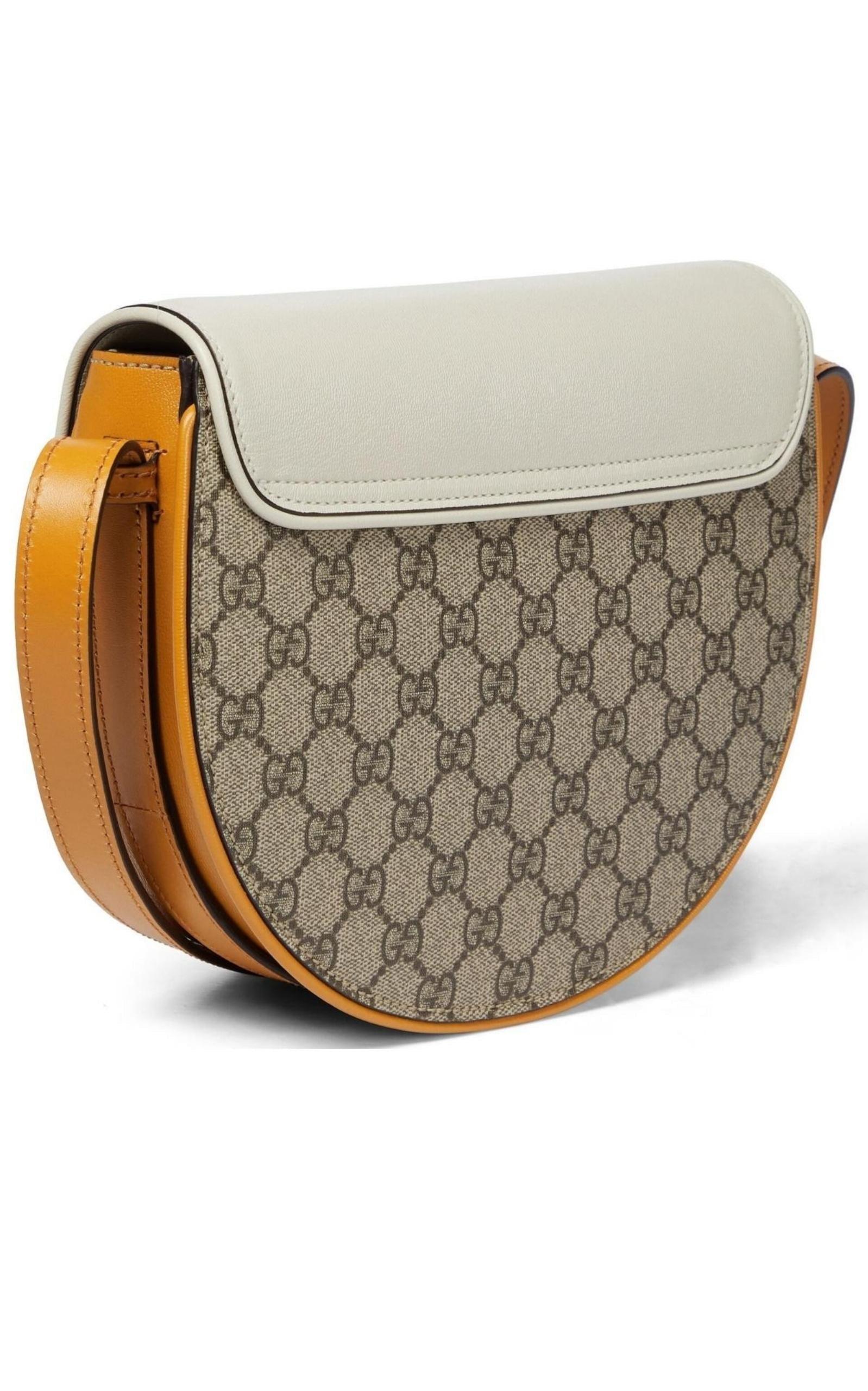 Padlock Mini shoulder bag in beige and ebony GG Supreme