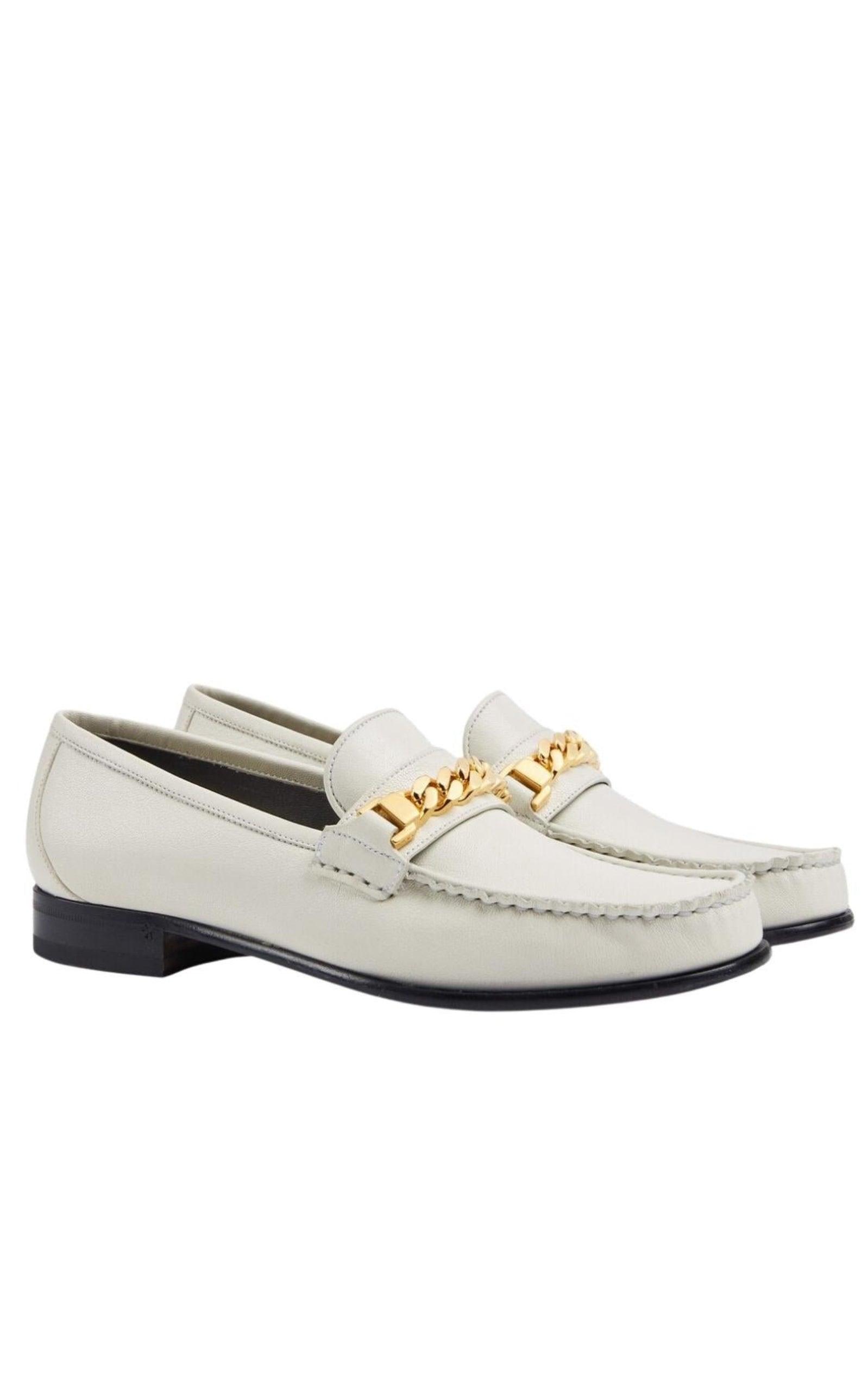  GucciOff-White Curb Chain Loafers - Runway Catalog