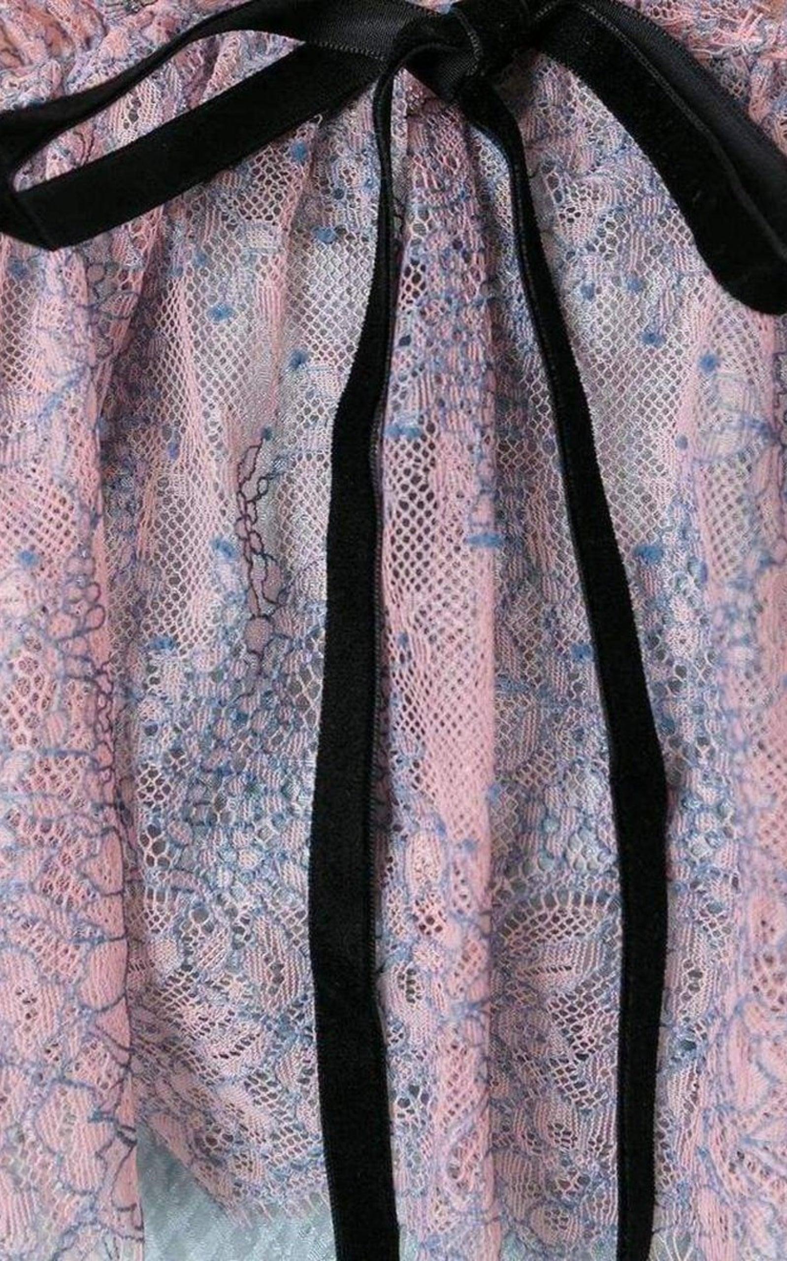  Philosophy Di Lorenzo SerafiniOff the Shoulder Tiered Silk Dress - Runway Catalog