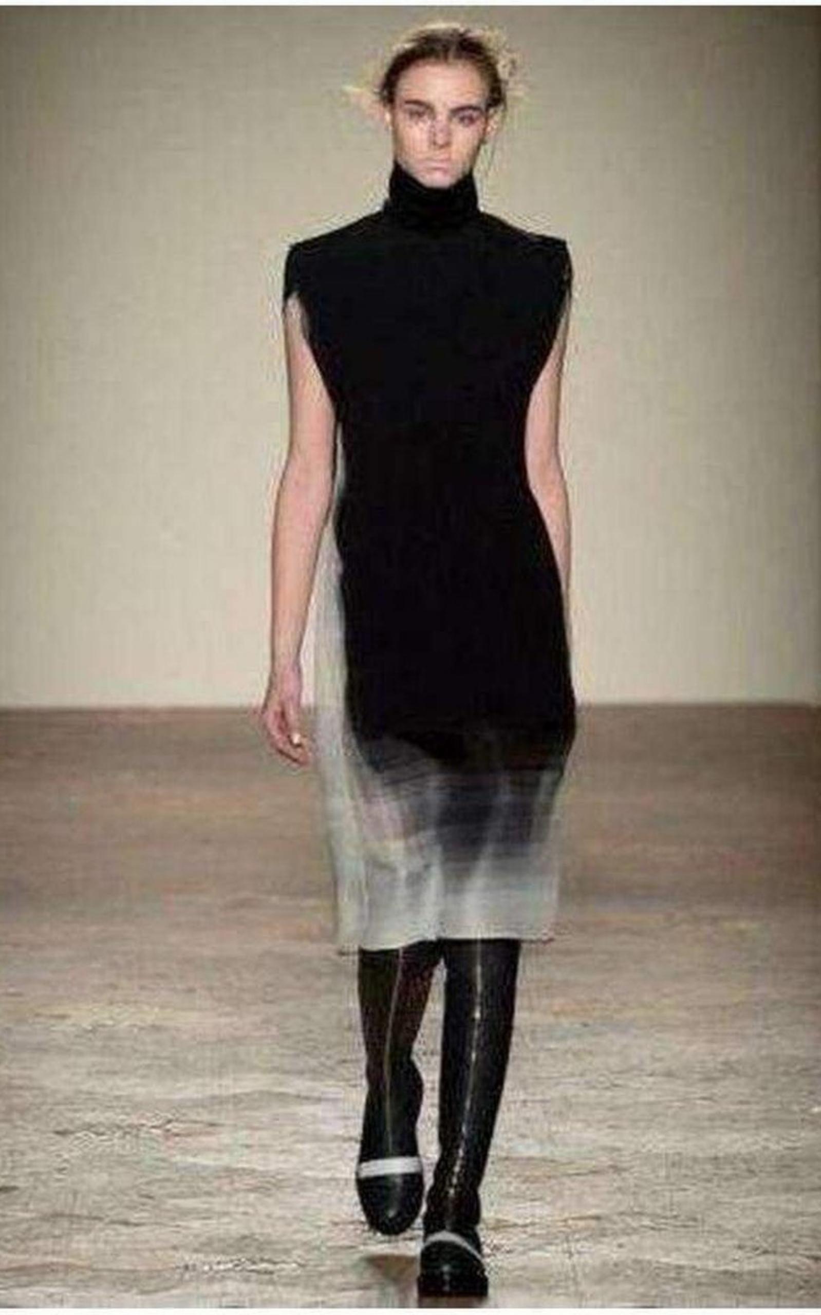  Gabriele ColangeloOmbre Shift Silk Blend Dress - Runway Catalog
