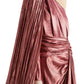  GucciOne Shoulder Asymmetric Lame Gown - Runway Catalog