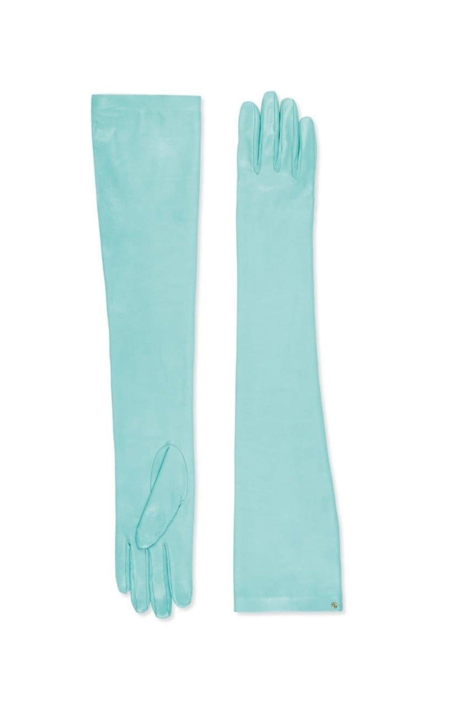  GucciOpera Blue Leather Gloves - Runway Catalog