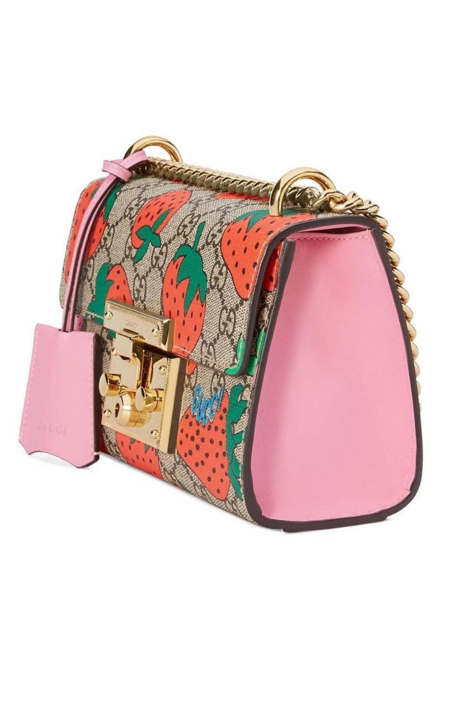 Padlock Gg Strawberry Small Shoulder Bag – ZAK BAGS ©️