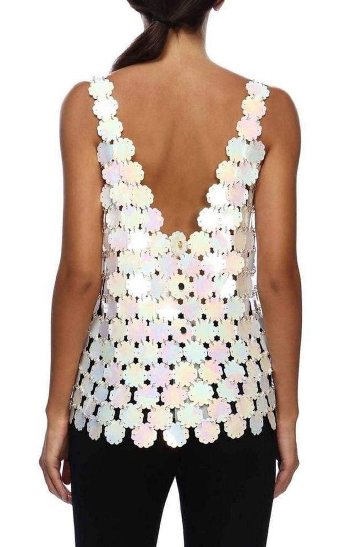  Paco RabannePearl Blossom Element Top - Runway Catalog