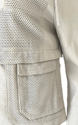  BCBGMAXAZRIAPerforated Leather Jacket - Runway Catalog