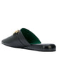  GucciPericle Horsebit Leather Slippers - Runway Catalog