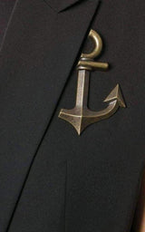  Anthony VaccarelloPinned Anchor Emblem Vest - Runway Catalog
