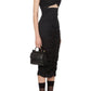  Dolce & GabbanaRuched Stretch Silk Charmeuse Midi Dress - Runway Catalog