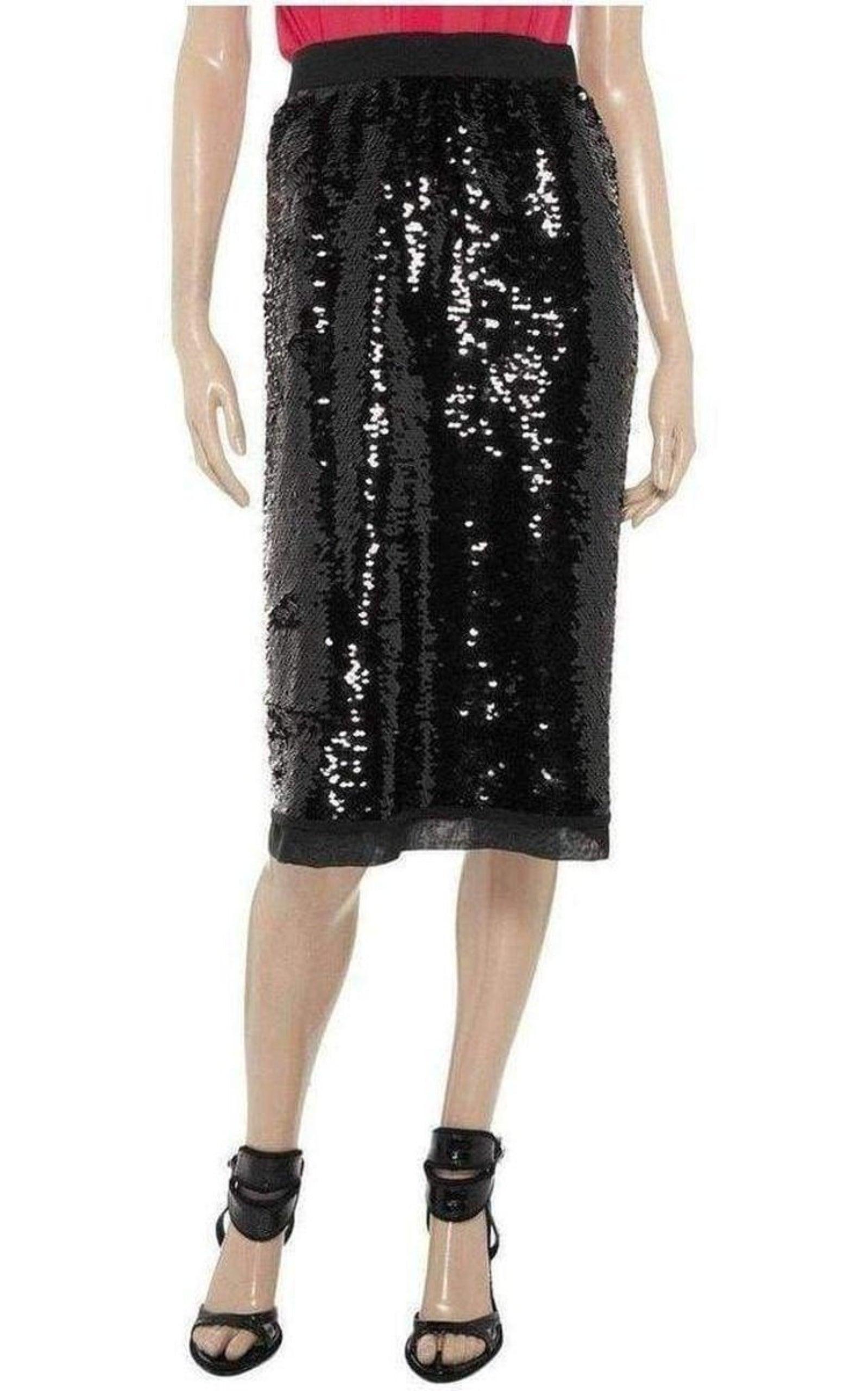  Dolce & GabbanaSequin-Embellished Pencil Skirt - Runway Catalog