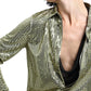  Bottega VenetaSequined Button Front Shirt - Runway Catalog
