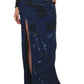  MuglerSequins Embellished Blue Maxi Skirt - Runway Catalog