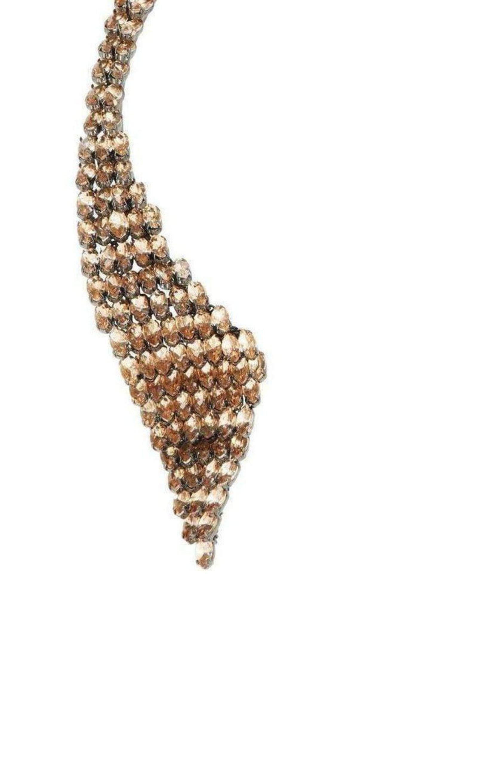  BCBGMAXAZRIAShadow Blush Stone Collar Necklace - Runway Catalog