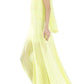  BCBGMAXAZRIAShaina Citron Sleeveless Pleated Gown - Runway Catalog