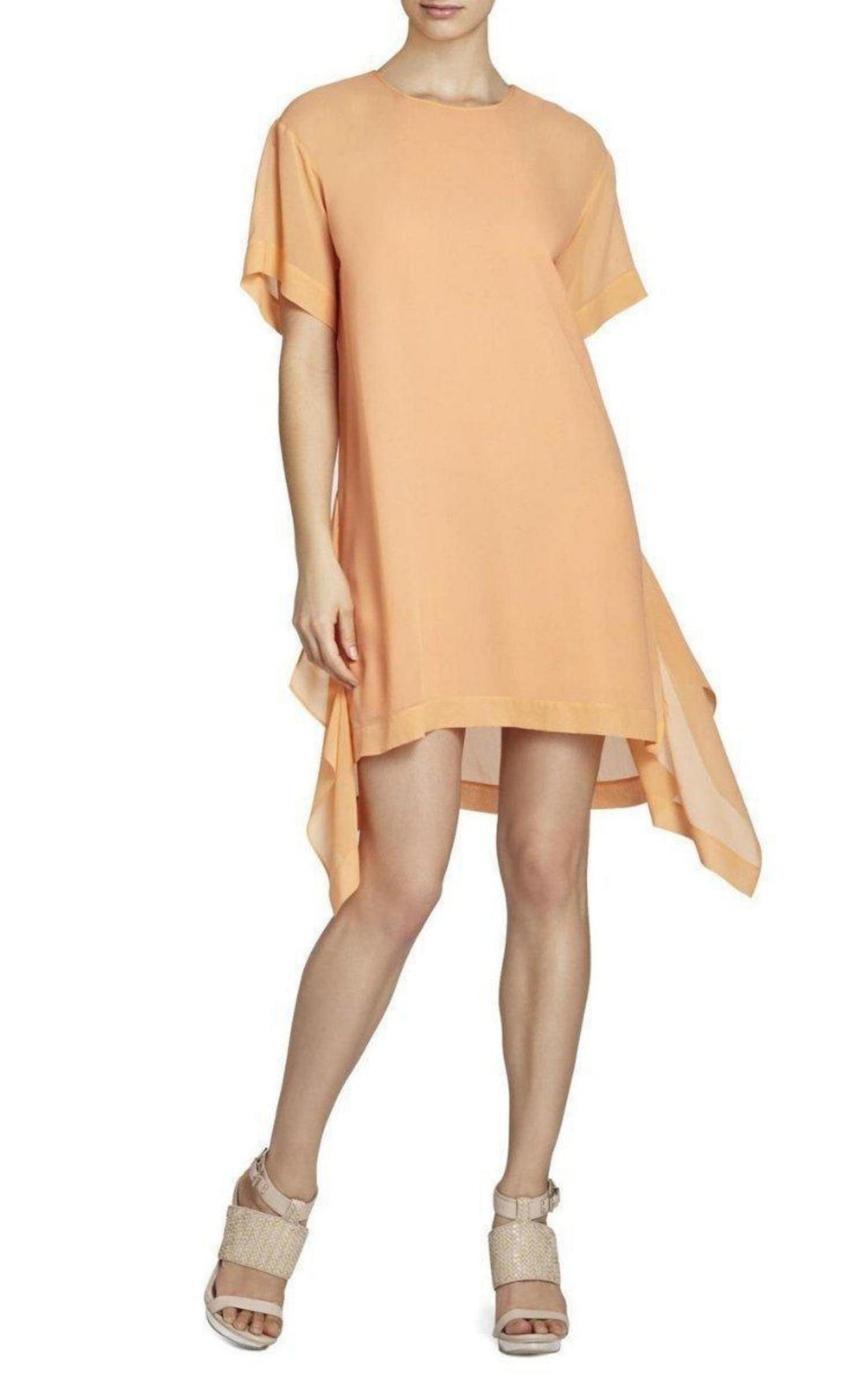  BCBGMAXAZRIASharon Layered Silk Dress - Runway Catalog