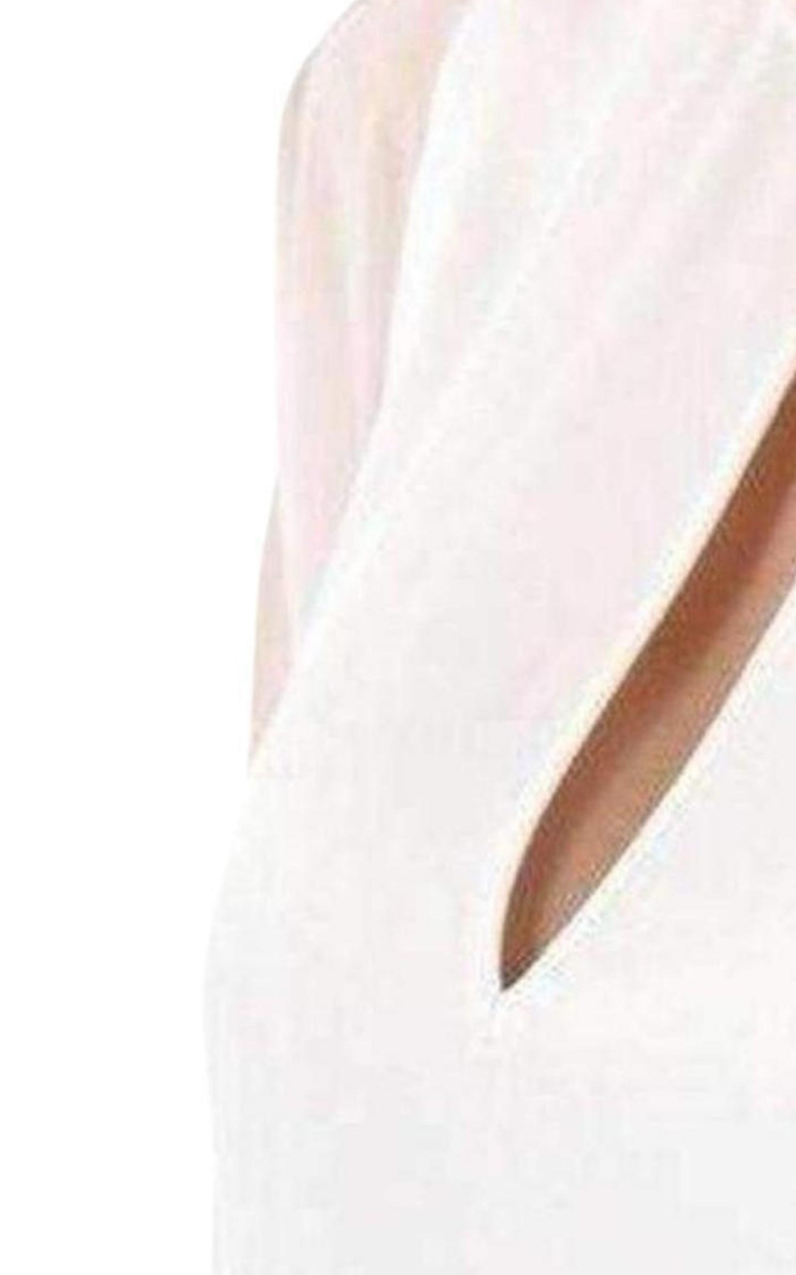  BCBGMAXAZRIASheer Chiffon Panels Silk Dress - Runway Catalog
