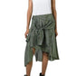  Faith ConnexionShirt Style Asymmetric Silk Skirt - Runway Catalog