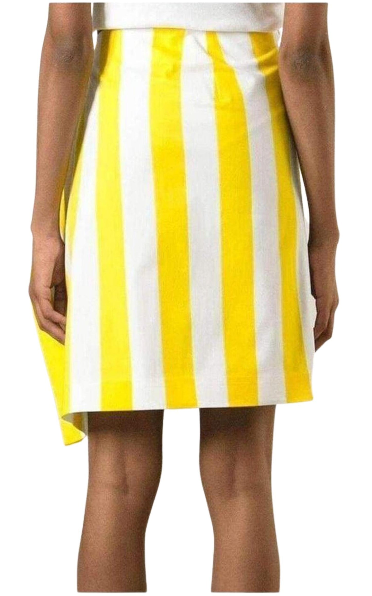  JacquemusSide Flat Striped Skirt - Runway Catalog