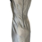  Dolce & GabbanaSilver Silk Midi Dress - Runway Catalog