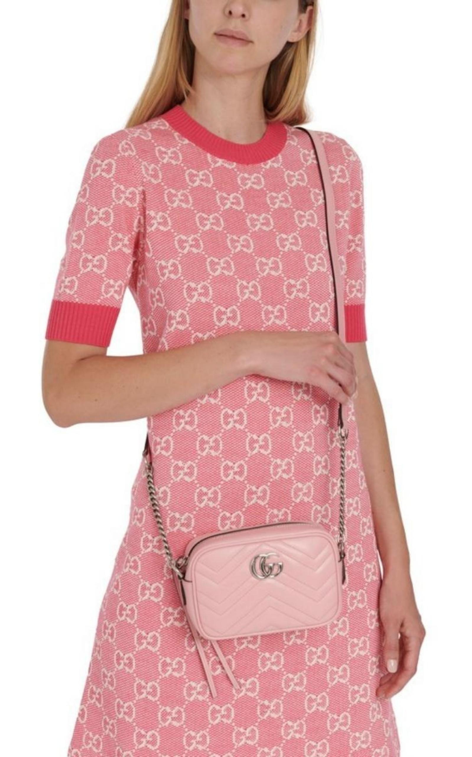 Mini Marmont Camera Bag in Pink