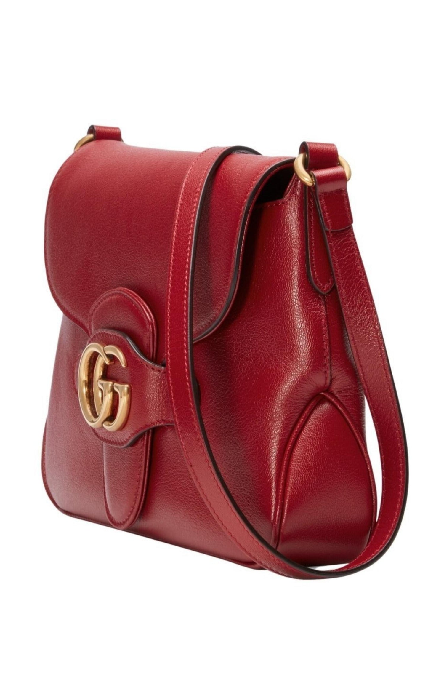  GucciSmall Messenger with Double GG Bag in Red - Runway Catalog