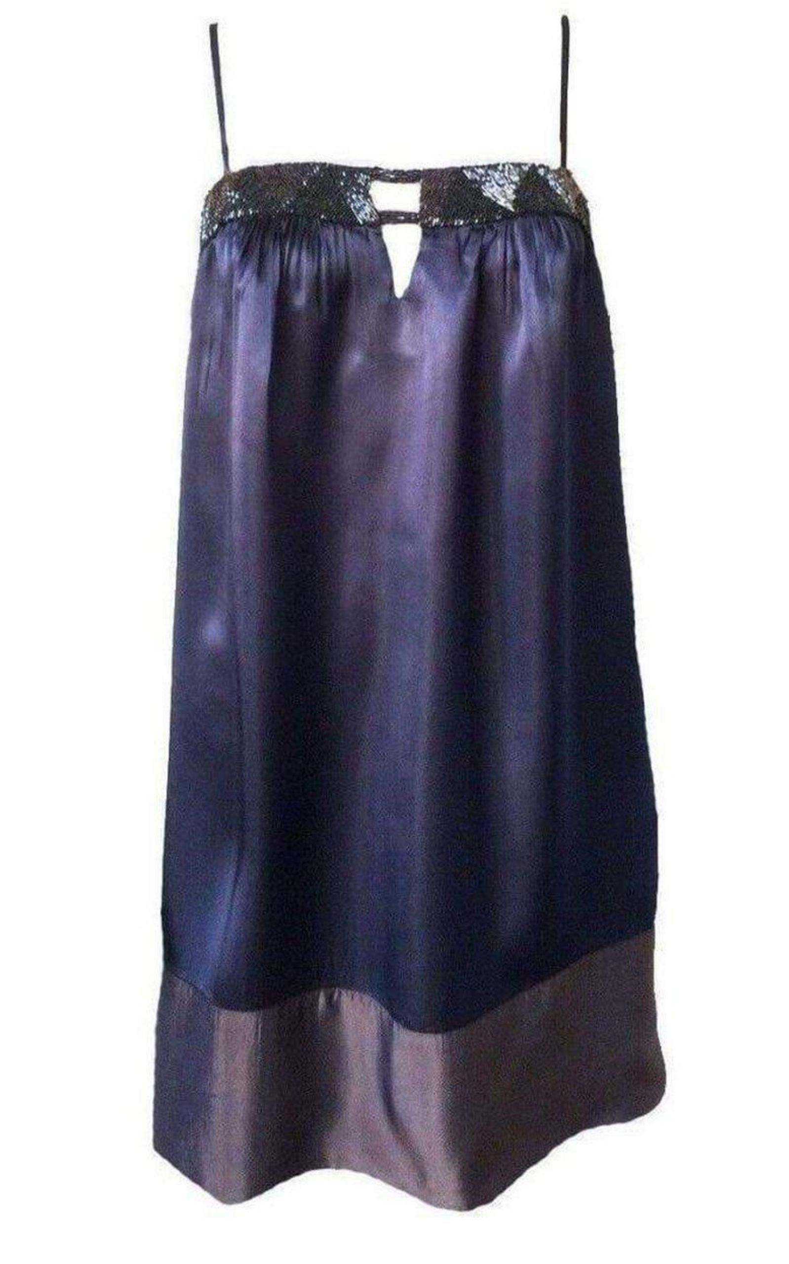  BCBGMAXAZRIASpaghetti Strap Sequined Dress - Runway Catalog
