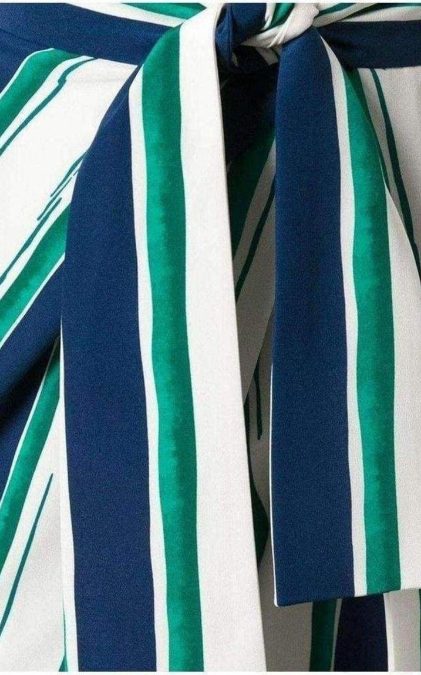  ChloeStriped Sarong Silk Trousers - Runway Catalog