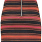  BalmainStriped Stretch-Knit Mini Skirt - Runway Catalog
