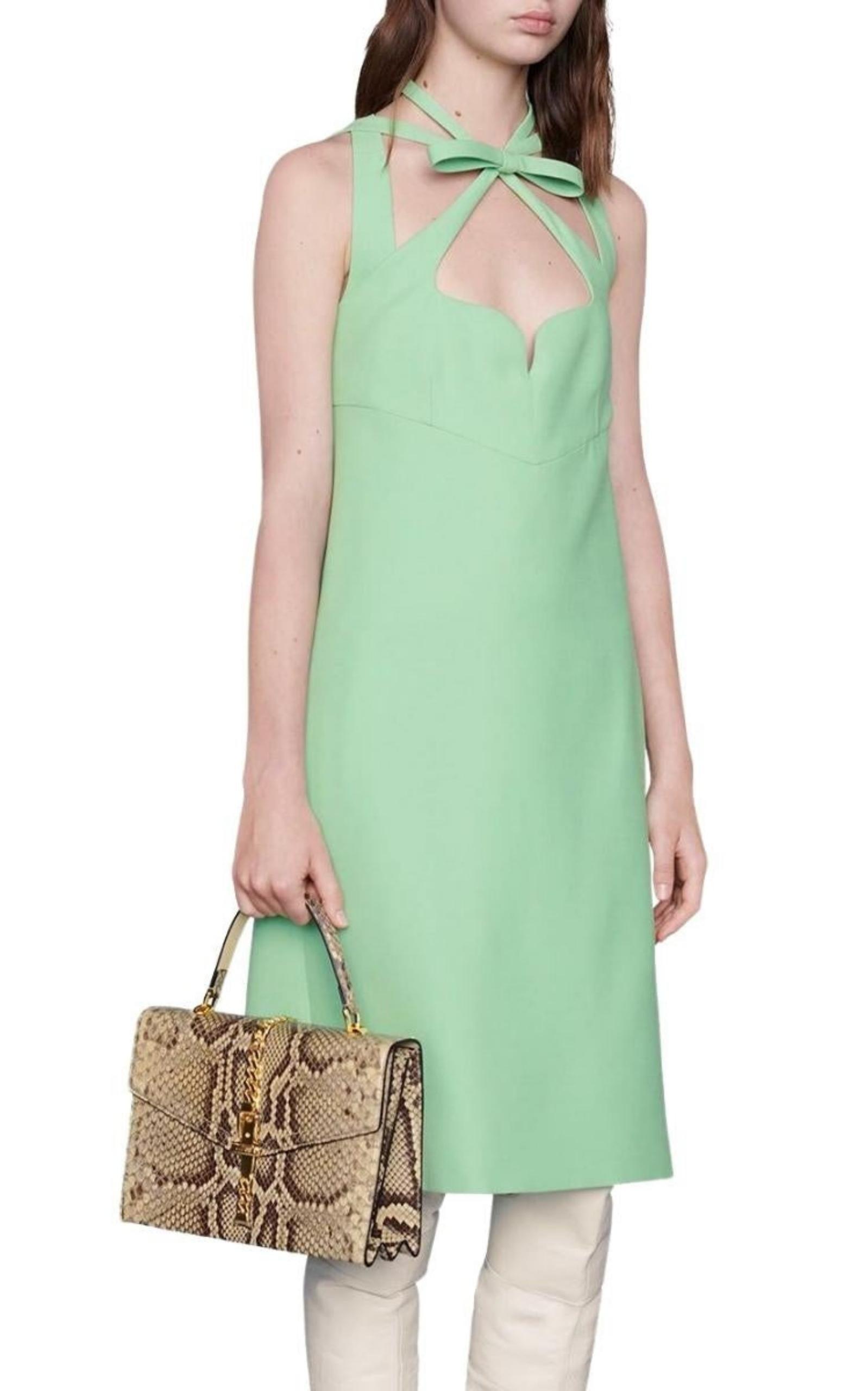 Gucci Sweetheart-neck Short Dress | Runway Catalog