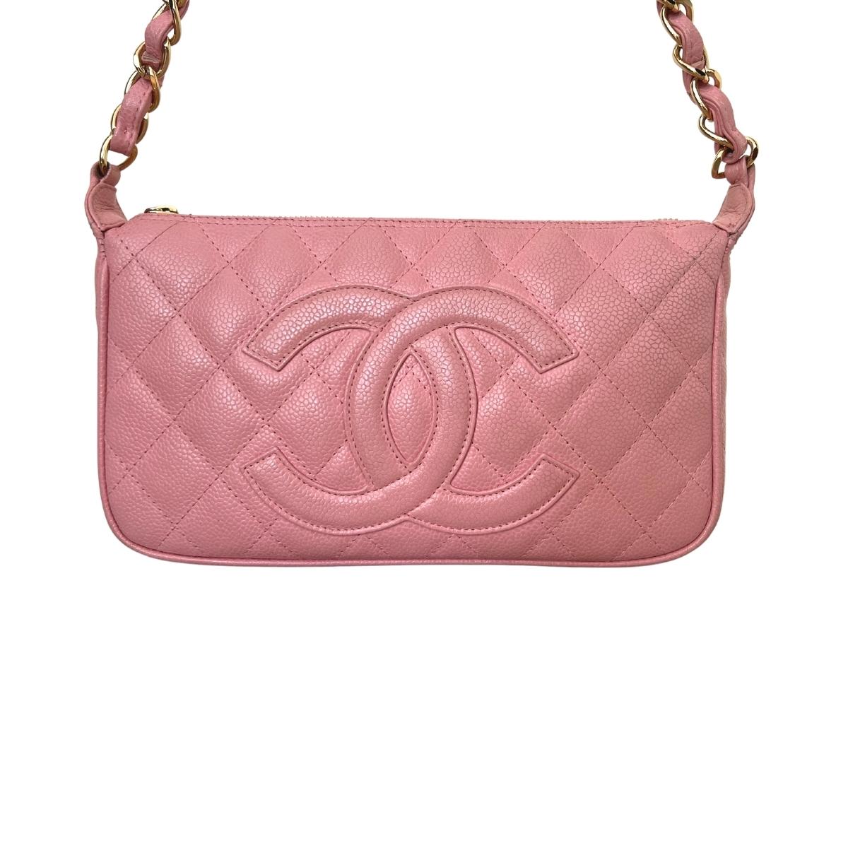 Chanel Button Chain Quilted Caviar Small Shoulder Bag – Angeles Vintage