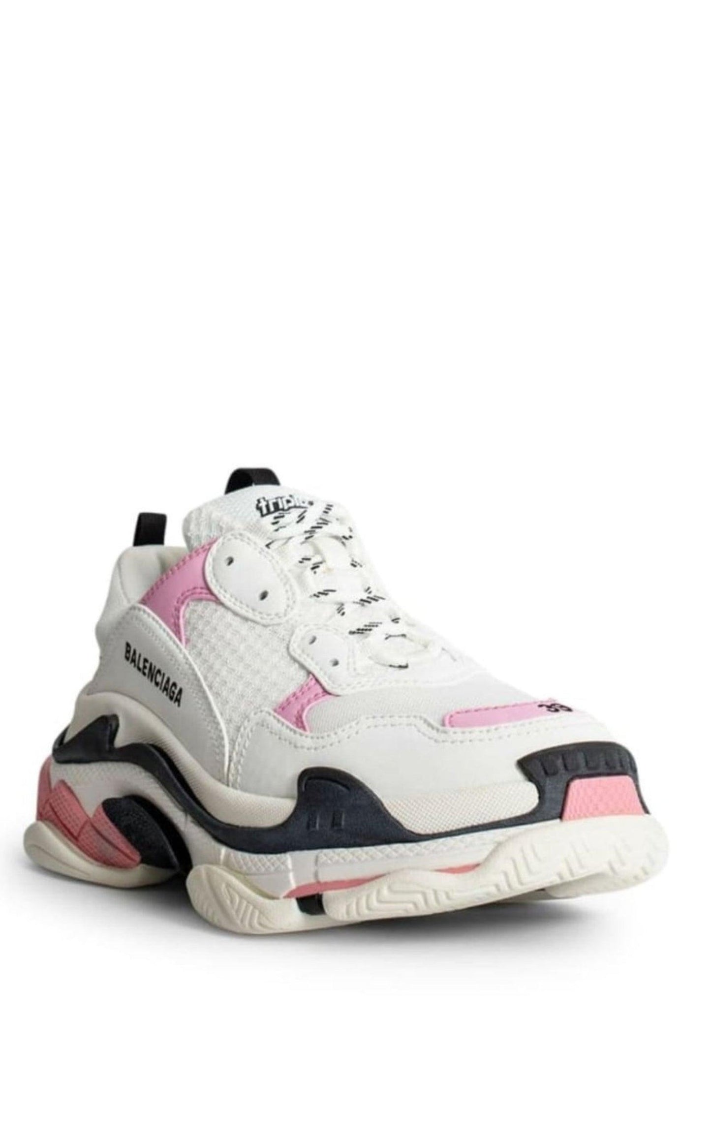  BalenciagaTriple S leather and Mesh Sneakers - Runway Catalog