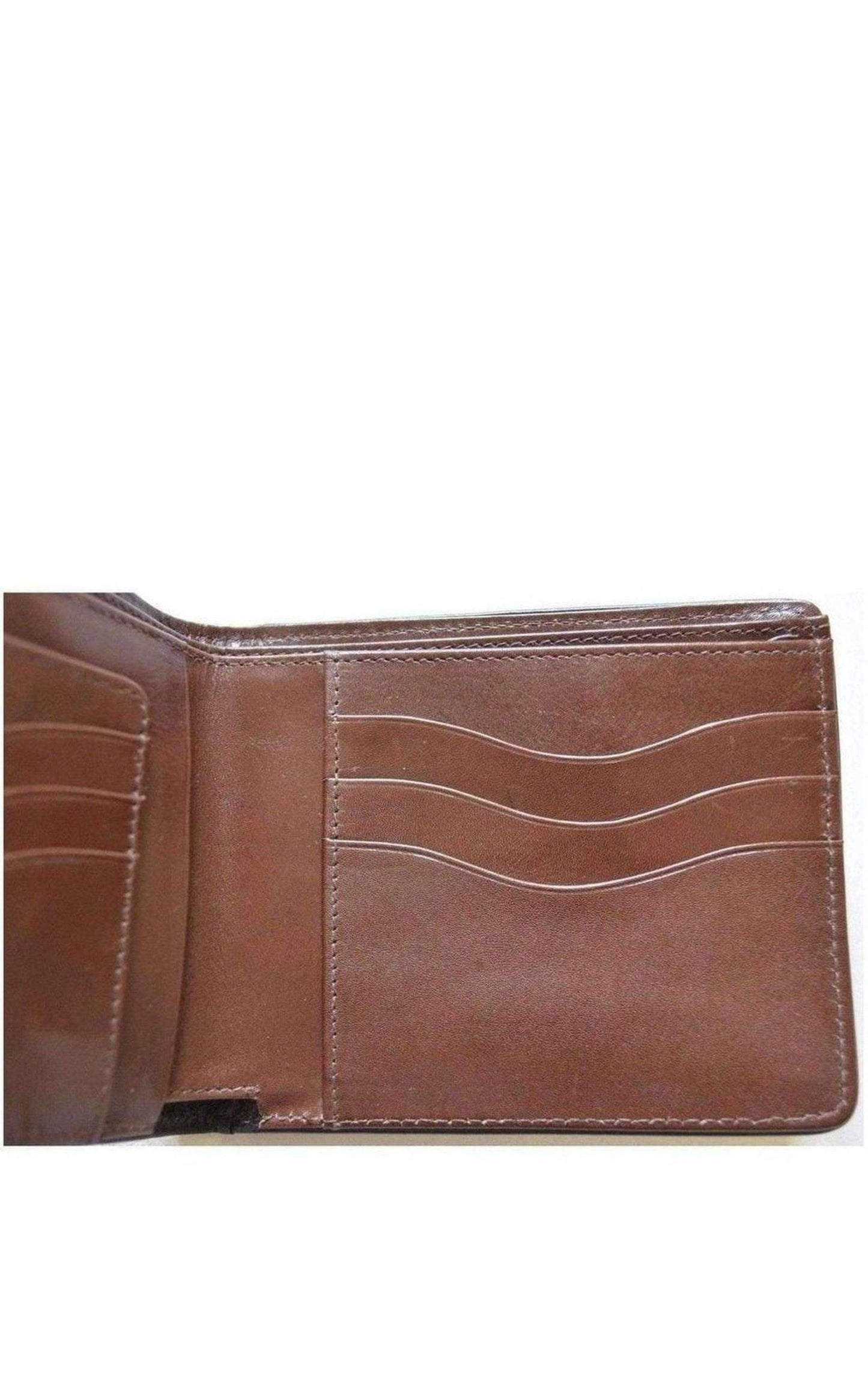  Dries Van NotenTwo Tone Crock Print Leather Wallet - Runway Catalog