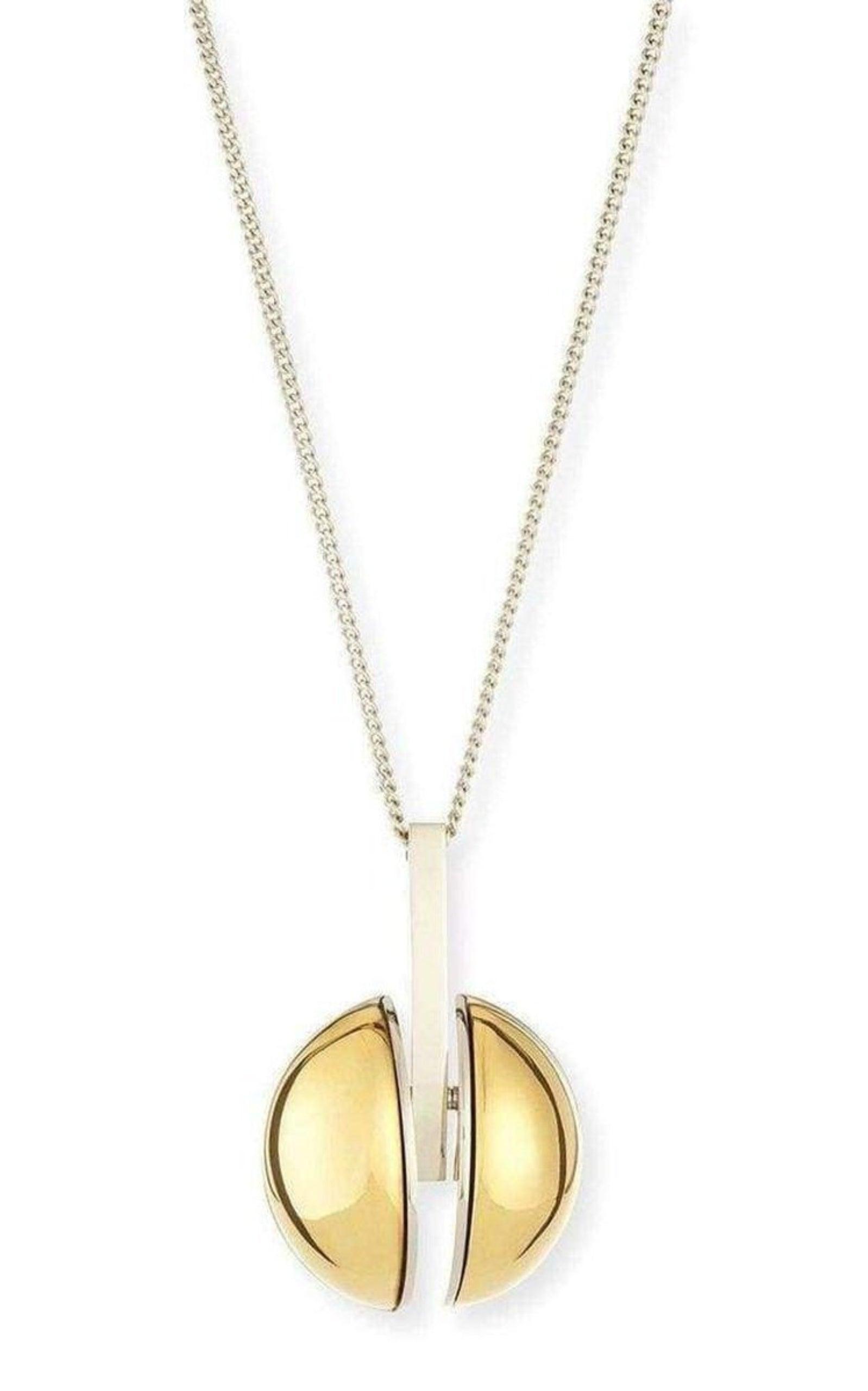  ChloeTwo Tone Golden Pendent Necklace - Runway Catalog