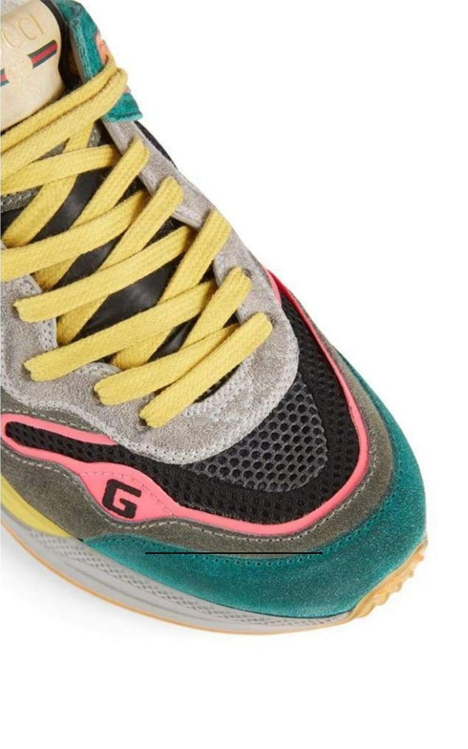  GucciUltrapace Leather Sneakers - Runway Catalog