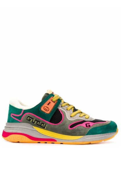  GucciUltrapace Leather Sneakers - Runway Catalog