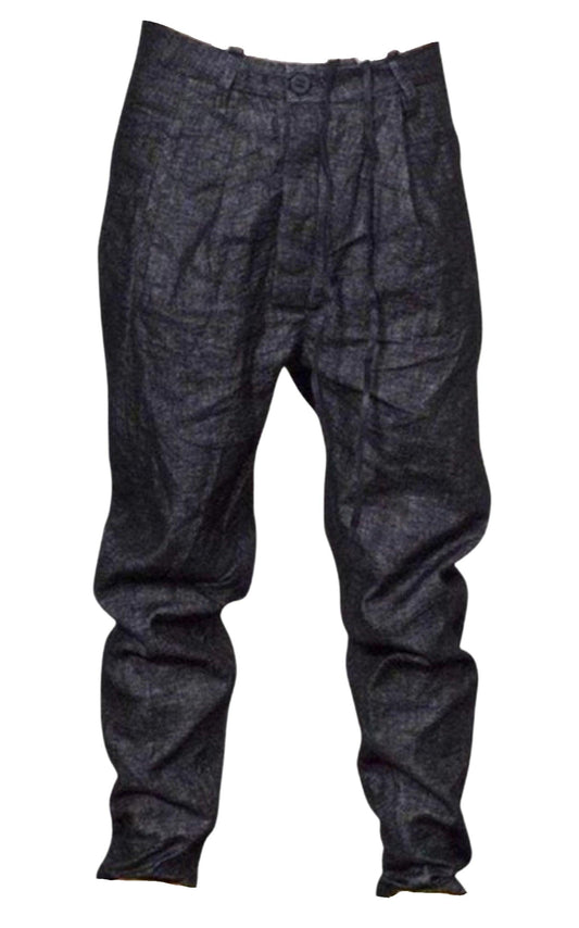 Pantalon gris coupe ample