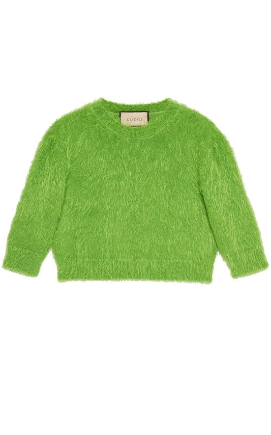 Pull en tricot de laine brossée