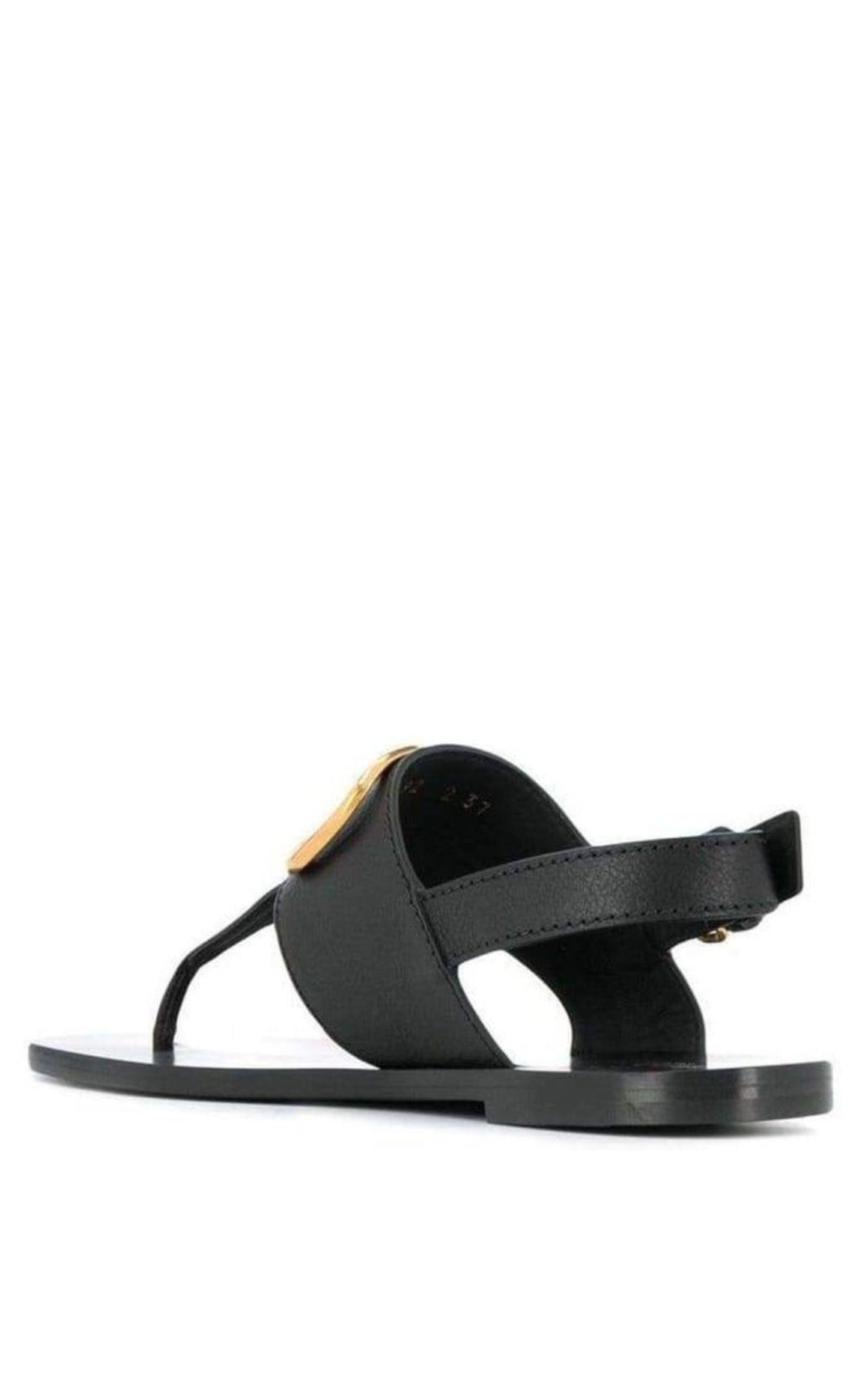  ValentinoV-LOGO Leather Thong Sandal - Runway Catalog