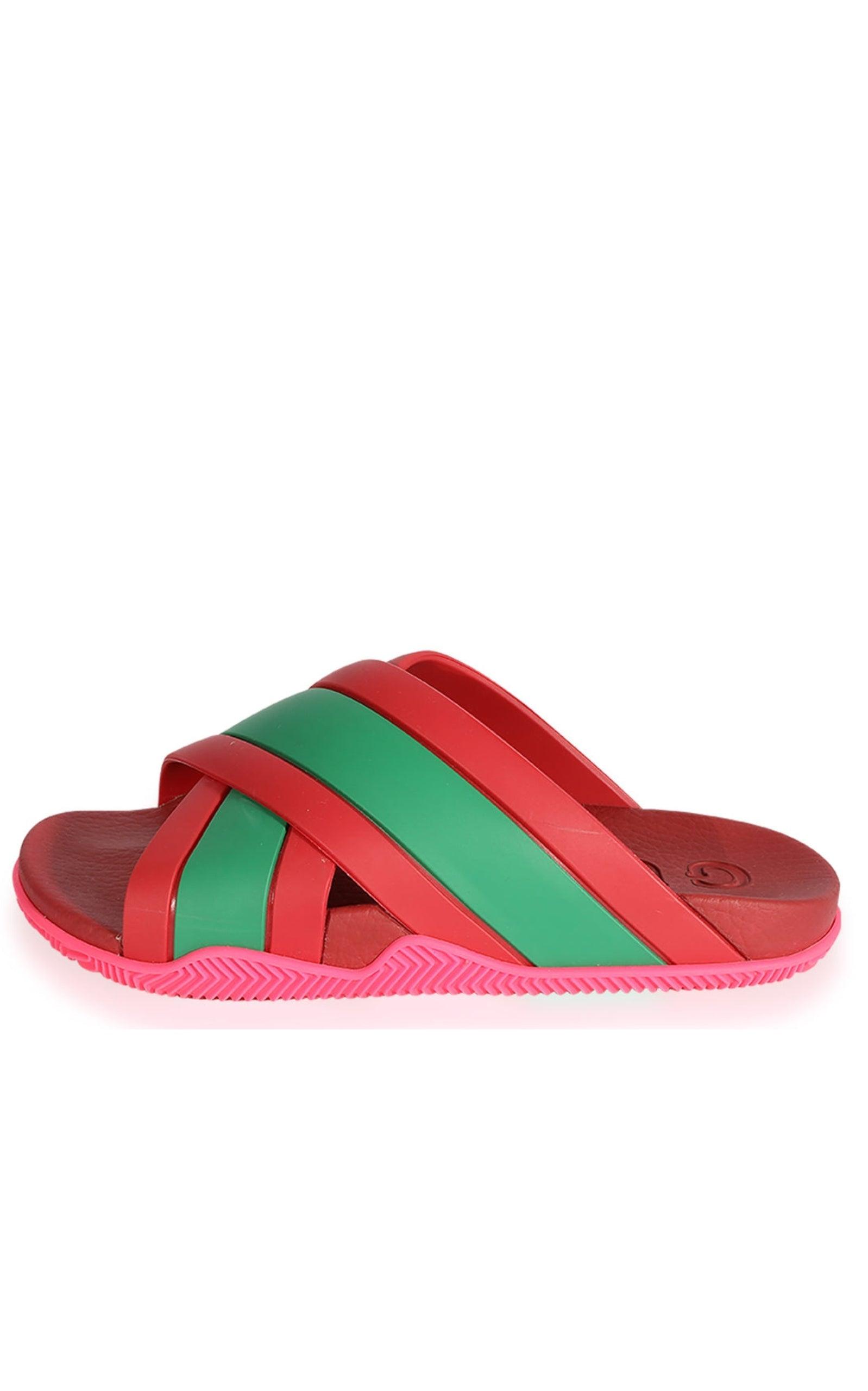 Gucci, Web Slide Sandals Mens 12