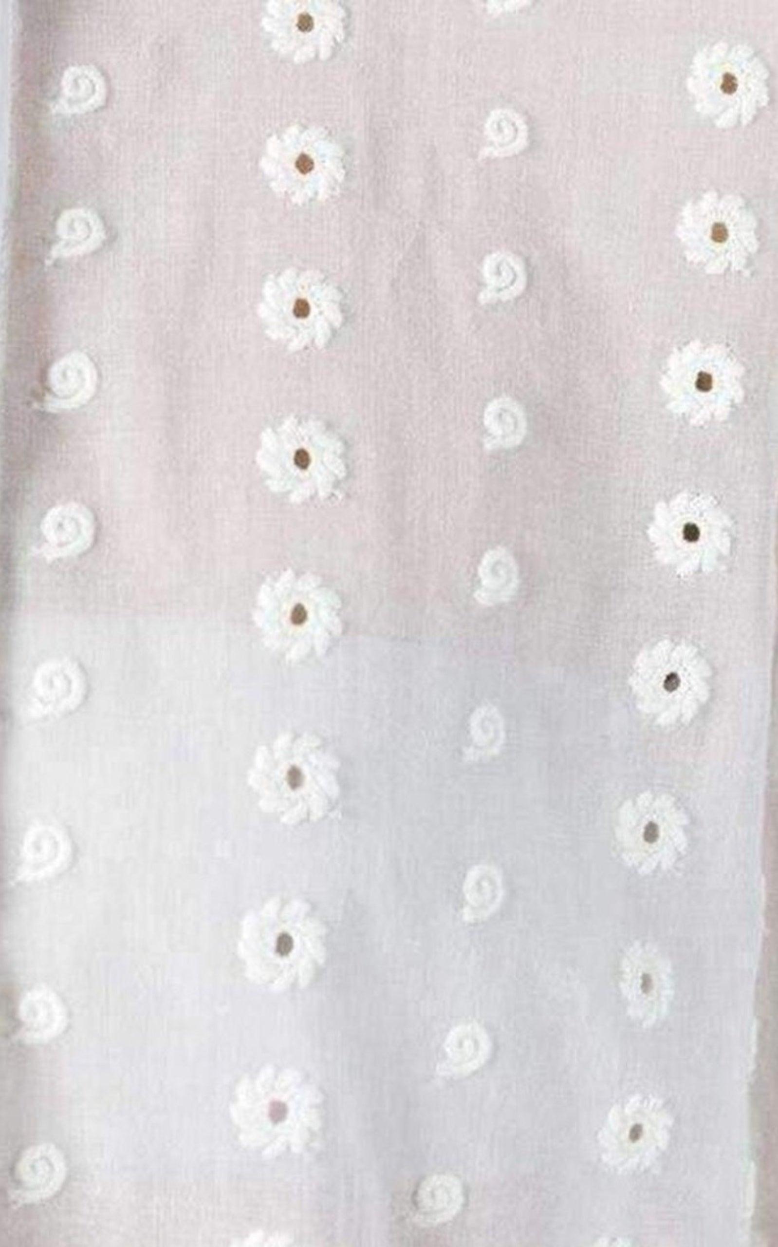  ChloeWhite Cotton Embroidered Shirt - Runway Catalog