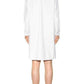  Dries Van NotenWhite Cotton Shirt Dress - Runway Catalog