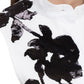  ValentinoWhite Floral Embroidery Cotton Shirt with Tie - Runway Catalog