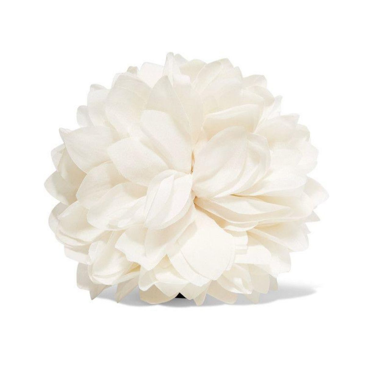 Gucci-White Silk Flower Brooch - Runway Catalog