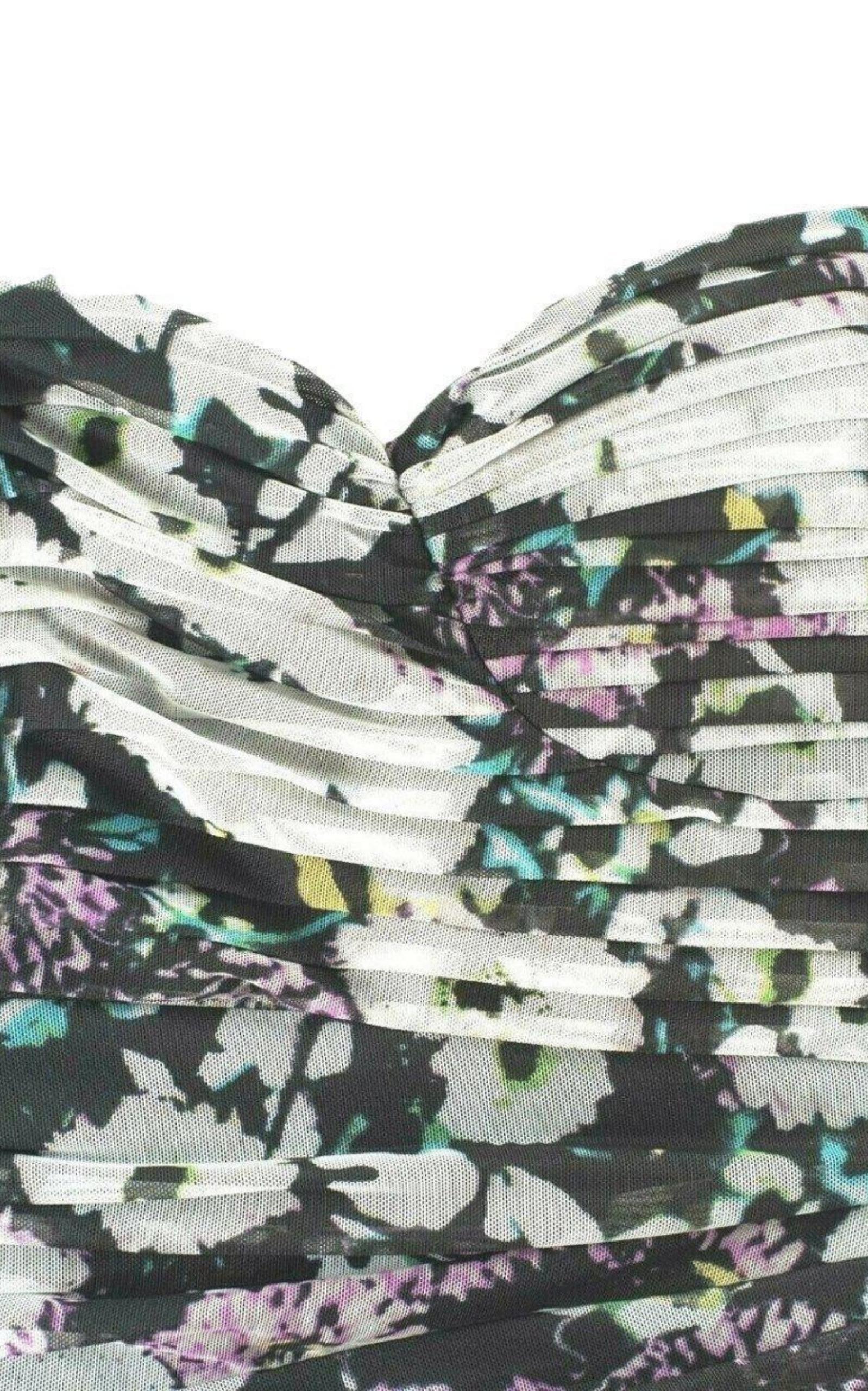  BCBGMAXAZRIAWinnie Strapless Floral Print Dress - Runway Catalog