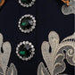  Alessandra RichWool Crepe Mini Dress With Python Print Collar - Runway Catalog