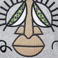  CarvenWoven Gray Cotton Embroidered Face Sweatshirt - Runway Catalog