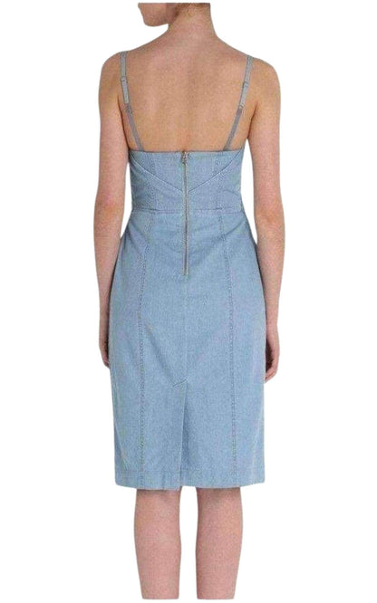 Blue Boned Light Weight Denim Dress Acne Studios